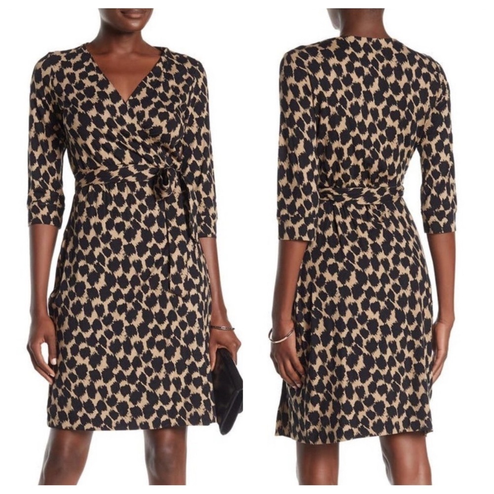 Diane Von Furstenburg Julian Two Henlow Birch Print Wrap Dress - Picture 13 of 14